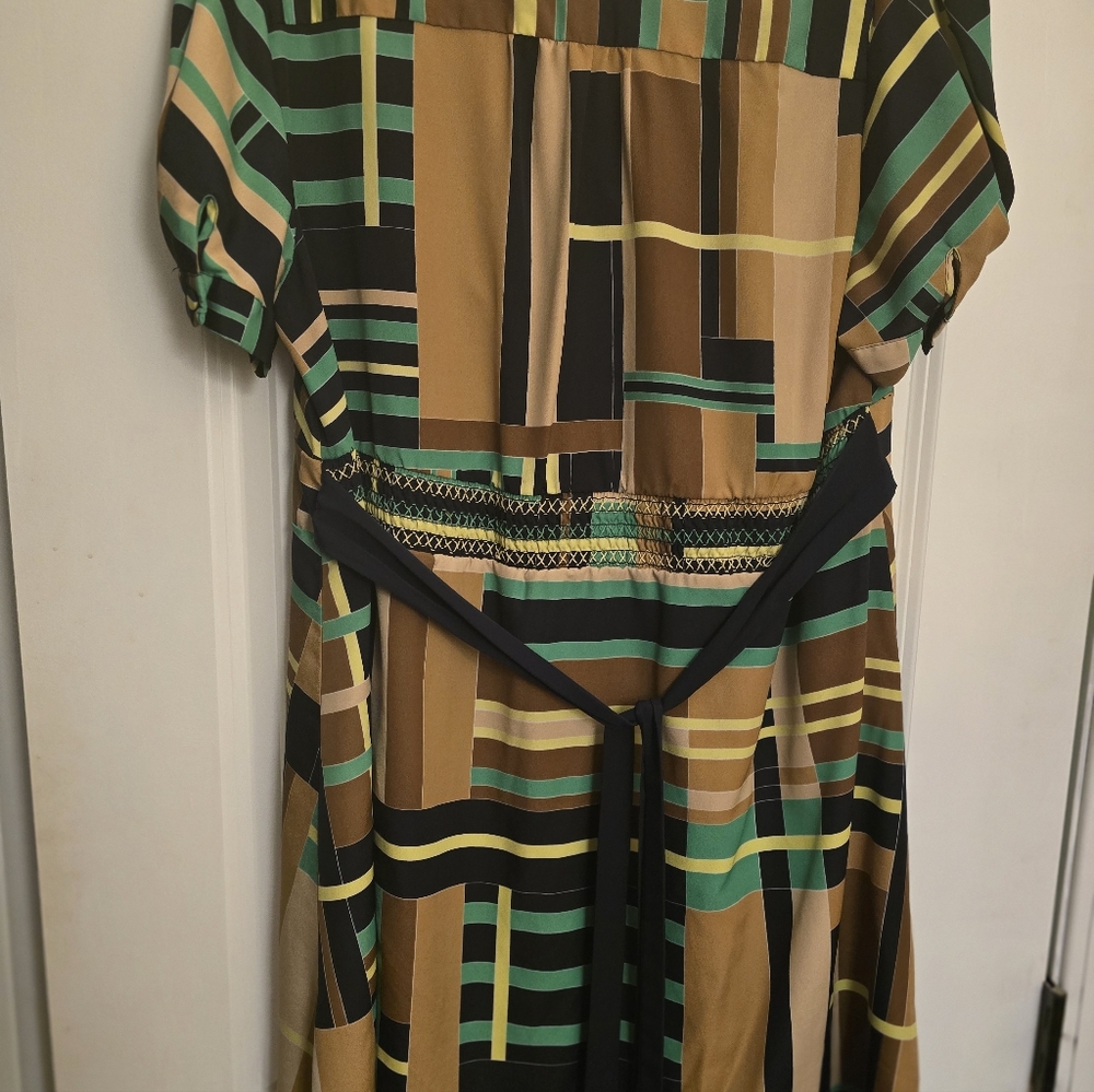 The Webster Miami At Target Women's Geometric Mini Retro Surplice Dreaa - Picture 3 of 4
